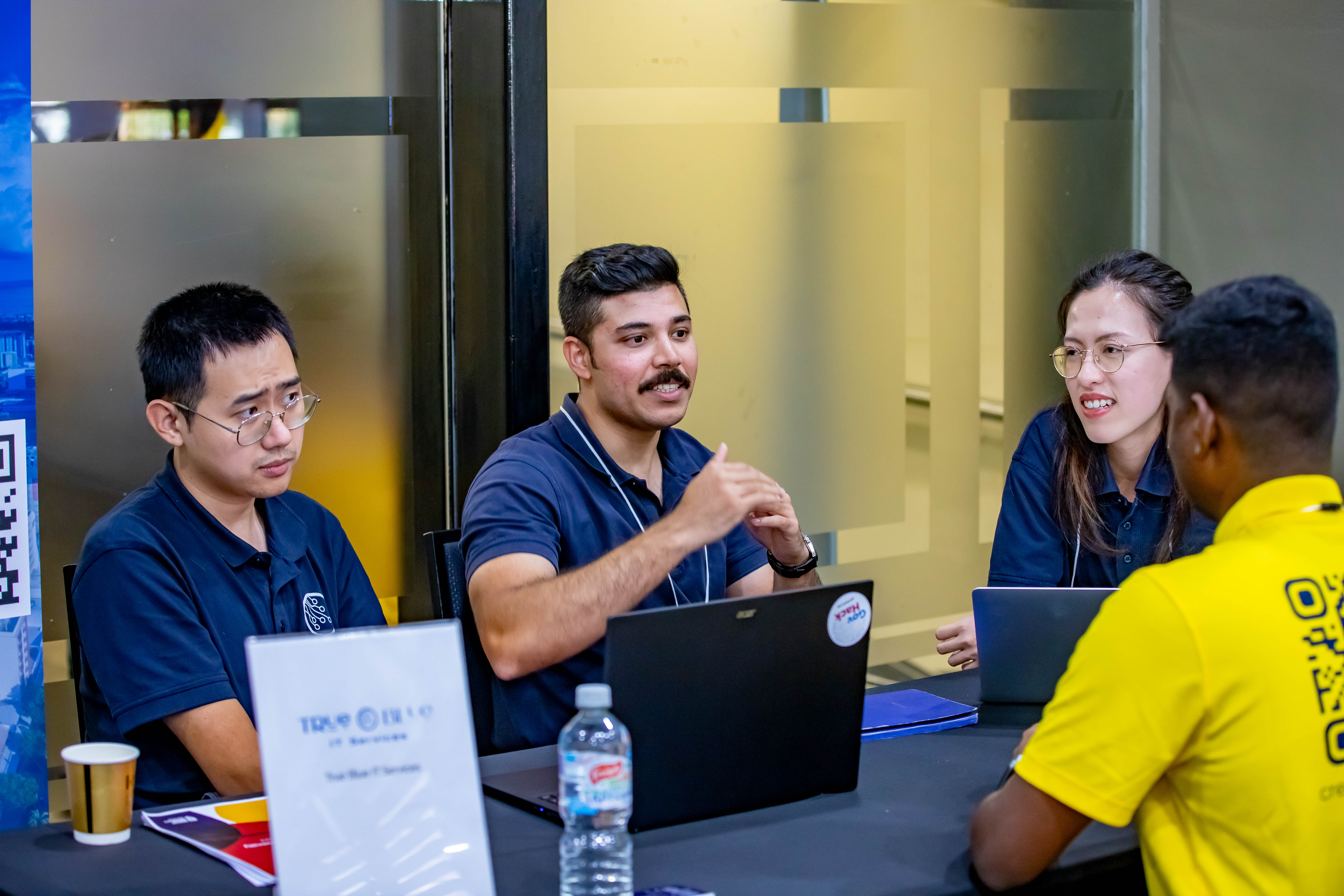 True Blue team at CDU IT Code Fair